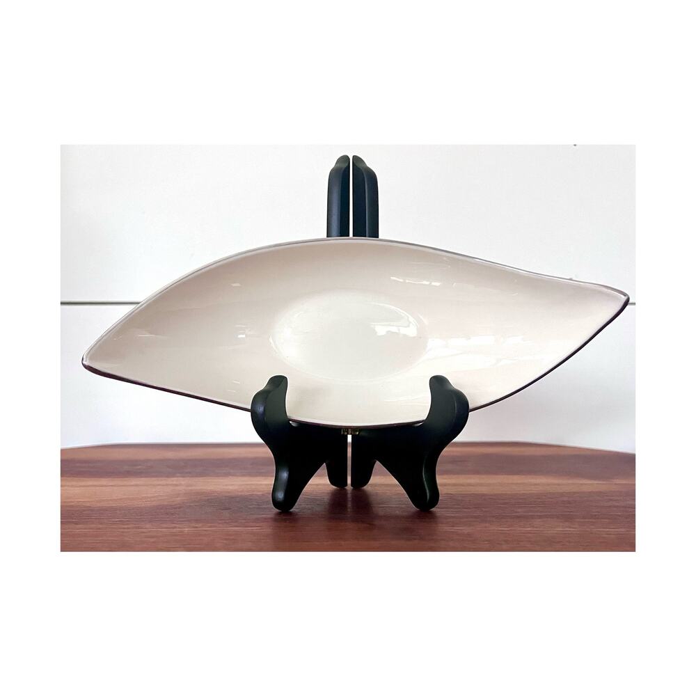 Lenox Crescent Collection Gondola Shaped Ivory Candy, Nut Dish Serving Decor